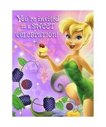 Tinkerbell and Fairies Invitations Sweet Treats Birthday Party Supply  8... - £4.68 GBP