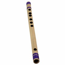 Indian Handmade Wooden Flute Musical Instrument Bansuri Scale B For Beginner - £6.80 GBP