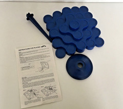 Topple game pieces blue stem base tower parts craft supplies game suppli... - $19.75