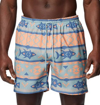 Columbia Men&#39;s 6&quot; Inseam PFG Rambler Swim Short Southwest Aztec Fish Siz... - $27.99