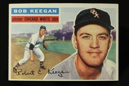 Vintage Baseball Card Topps 1956 #54 Bob Keegan Pitcher Chicago White Sox - £7.62 GBP