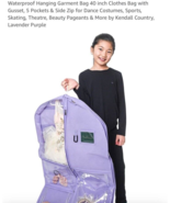 Waterproof Hanging Garment Bag 40 inch Clothes Bag with Gusset, 5 Pocket... - $21.66 CAD