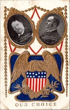 Our Choice Presidential VP Candidates Taft &amp; Sherman Portrait Style Postcard Y14 - £12.75 GBP