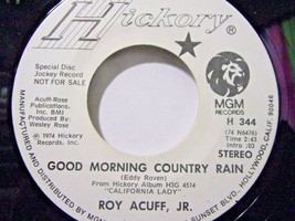 Roy Acuff, Jr.-Good Morning Country Rain / Sittin&#39; Around The Camp-45rpm-1975-NM - £7.11 GBP