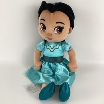 Disney Store Aladdin Jasmine 13&quot; Plush Stuffed Doll Princess Toddler Animator - $31.94