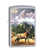 Zippo Lighter - Blaylock Elk Call to Challenge Satin Chrome - 853424 - $30.89