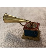 c. 1904 Vintage German Tin Penny Toy Phonograph By Meier Works - €162,39 EUR
