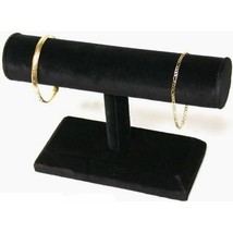 Black Velvet T-Bar Bracelet Watch Jewelry Display 7 1/2&quot; x 4 7/8&quot; - £9.36 GBP