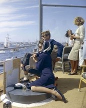 President and Mrs. John F. Kennedy watch America&#39;s Cup Race 1962 New 8x10 Photo - £7.06 GBP