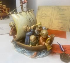 Goebel Hummel Figurine Land in Sight 190 530 Boat Medal Box 1992 Limited... - £346.16 GBP