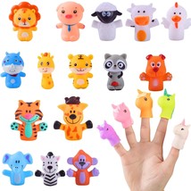 Animals And Unicorns Finger Puppets 20-Piece Set - Fun Toy Gift For Kids, Boys &amp; - £33.61 GBP