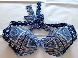 Tommy Bahama Mare Navy Tidal Tiles U/W Cup Bra Size 36-C - $24.27