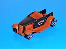 Hot Wheels 1 Loose Car 2008 Mystery Car Hooligan Flat Black &amp; Brown w/ RL5SPs - £1.93 GBP