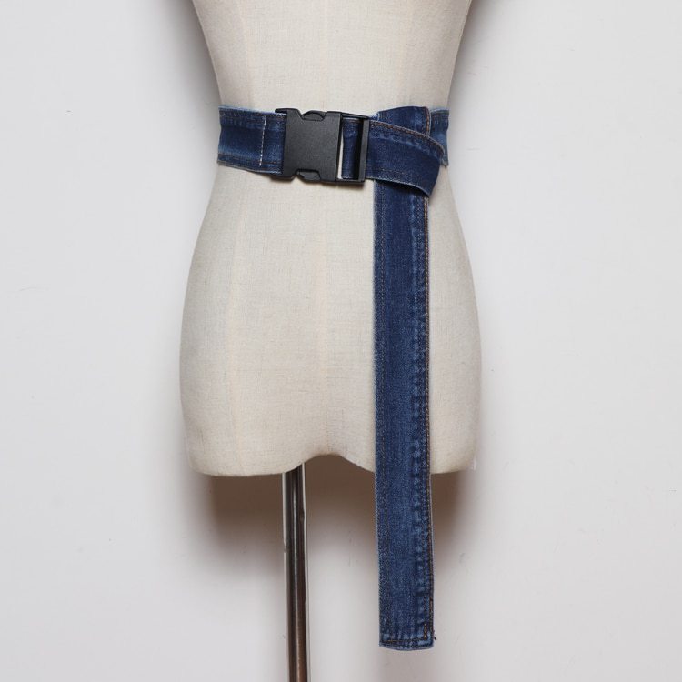 Primary image for HATCYG Female Waist Belt Bag Vintage Denim Pocket Crossbody Bags Women Fanny Pac