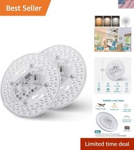 Versatile 2-Pack 24W LED Retrofit Kits with Dimmable Brightness for Easy... - $40.50
