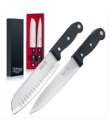 Slitzer Rostfrei Stainless 2 Pc Knife Set with Free Maxam 2-in-1 Handhel... - $33.78 CAD