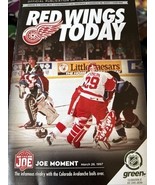 Colorado Avalanche 1 vs. Detroit Red Wings 5 March 18 2017 Program TATAR... - $282.54 MXN