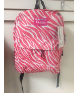 Pink Zebra Backpack School Pack Bag 205 Stripes  Back Pack Rucksack Tote... - $17.81