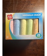 Play Day Sidewalk Chalk 20 Pieces, 6 Colors For Ages 4+ Factory Sealed B... - €7,63 EUR