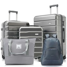 Expandable Luggage Set: 5 Piece w/ Backpack - £159.70 GBP