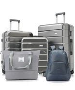 Expandable Luggage Set: 5 Piece w/ Backpack - $3,998.61 MXN