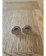 Circular Stainless Steel Engraveable Cufflinks, 1&#39;&#39; Length, Silver - $14.99