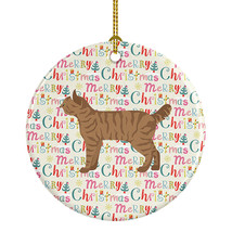 Highlander Lynx #1 Cat Christmas Ceramic Ornament Christmas Tree Hanging Decorat - £28.13 GBP