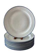 Dansk Designs Norway Epoch Blue Set of 9 Dinner Plates - $360.00