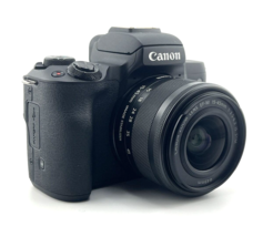 Canon Eos M50 24.1MP Digital Camera Mirrorless 4K Ef M 15-45mm Is Stm Lens Mint - £430.99 GBP