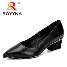 ROYYNA 2021 New Arrival Women&#39;s Pumps Microfiber Fashion Pointed Toe Comfortable - £39.55 GBP
