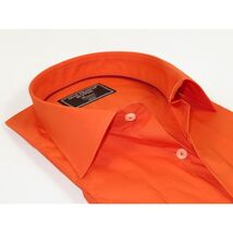 Men's Dress Shirt GIAN FRANCO RUFFINI Turkey 100% Cotton GFR-3 Rust image 2