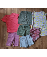 Girls Clothing Lot 9pc Size Medium Short Sleeve Dress Skirt Shorts Top S... - $220.26 MXN