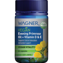 Wagner Vegan Evening Primrose Oil + Vit D &amp; E 60 Capsules - £76.69 GBP