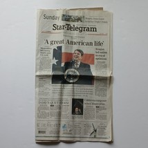Fort Worth Star Telegram June 6, 2004 Ronald Reagan Death - $186.75 MXN