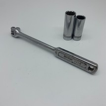 Vintage Indestro Select 6250 Breaker Bar 3/8 Inch Drive Made in USA +5/8, 9/16 - £11.62 GBP