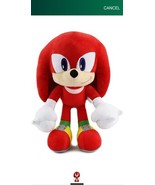 Sega Sonic the Hedgehog Knuckles Plush 12&quot; Inch Stuff Toy Soft Plush  - $302.14 MXN