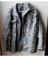 US Army Military Medium Long Coat Cold Weather Field Universal Pattern D... - $18.09