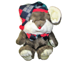 Vintage Lil Tweaks Plush Christmas Mouse Stuffed Animal Target Dayton Hudson 14&quot; - £12.91 GBP