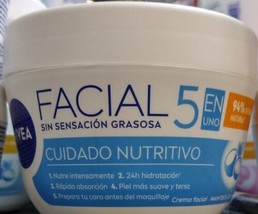 NIVEA FACIAL 5 CREMA CUIDADO NUTRITIVO NOURISHING -GRANDE de 375 ml -ENV... - £15.85 GBP