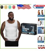 Mens X-Large White Compression Shirt - Tank Top Body Shaper for Confidence - $69.92 CAD