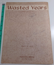 wasted years by wally fowler 1959 sheet music good - £4.69 GBP