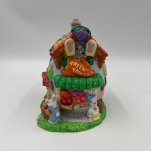 2002 Hoppy Hollow Easter Village Bunny Green Grocer&#39;s Shop Spring - $18.99