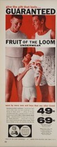 1959 Print Ad Fruit of the Loom Men&#39;s &amp; Boy&#39;s Underwear Boy &amp; Santa Claus Mask - £14.11 GBP