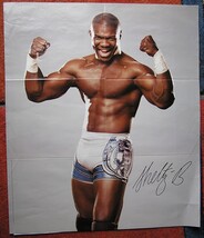 WWE 2 LARGE POSTERS WORLD WRESTLING ENTERTAINMENT SHELTY B 2006 AUTOGRAP... - $29.50