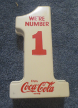 Enjoy Coca Cola We&#39;re Number 1 Bank 5 inches Tall Great Shape - $9.90