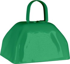 Metal Cowbells with Handles 3 inch Novelty Noise Maker - 12 Pack (Green) - £28.30 GBP