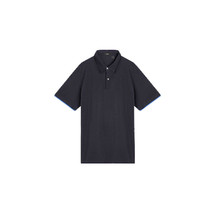 Theory Men&#39;s Double Polo Cotton Short Sleeves Shirts, Eclipse, 2XL (3194-9) - £67.98 GBP