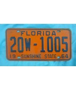 1964 St. Augustine,Florida LICENSE PLATE St. Johns County Gator Colors - $93.50