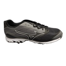 Mizuno 9-Spike Dominant 2 Baseball Cleats Mens Sz 15 Black Gray Logo Lac... - $27.69