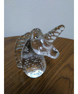 Natural Clear Quartz Crystal Unicorn Hand Carved Horse Head Figurine - £8.73 GBP